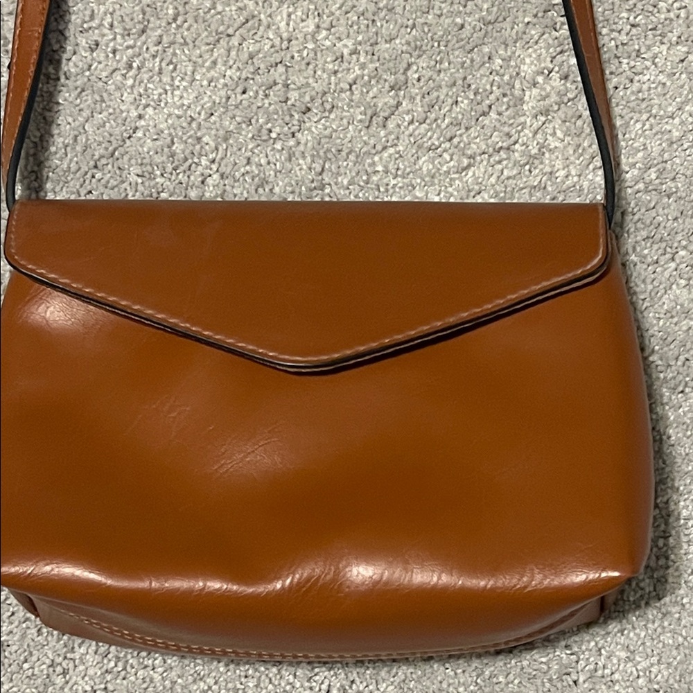 Brown Leather Crossbody Bag